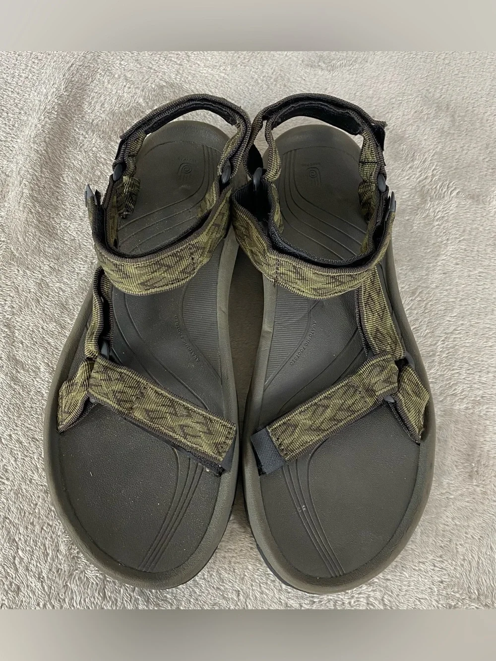 Teva Hurricane XLT Hiking Sandals Mens Size 12 Olive Green Black Strappy Water
